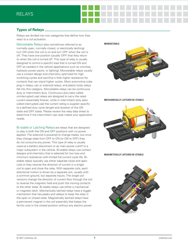 MC Littlefuse Relays Definition Specification and Application 4