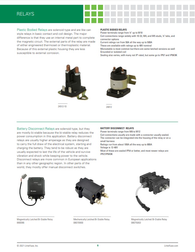 MC Littlefuse Relays Definition Specification and Application 6