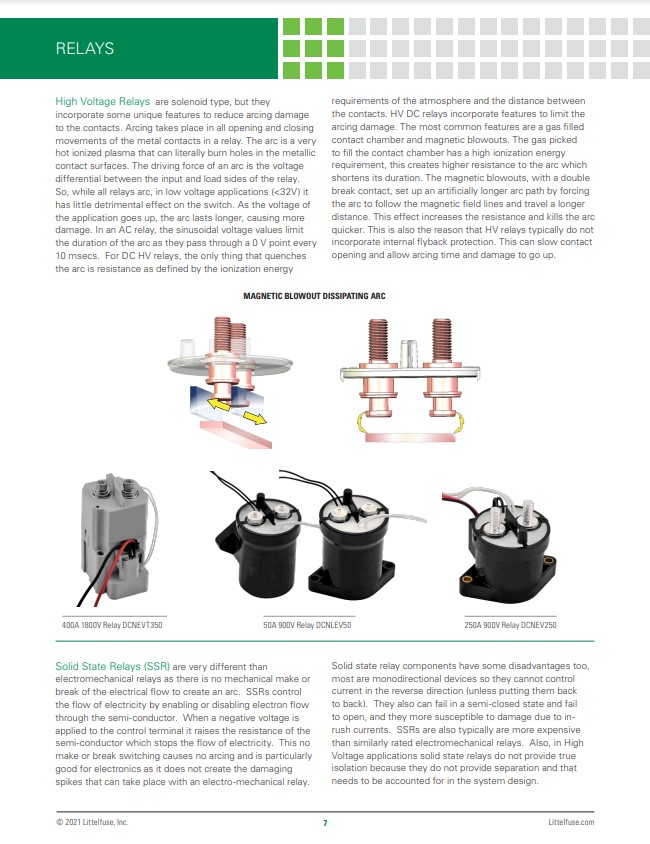 MC Littlefuse Relays Definition Specification and Application 7