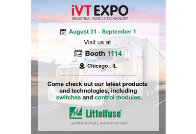 iVT Expo is Heading to Chicago, Littelfuse Will be There – August 31 to September 1