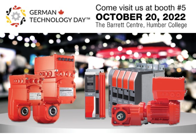 SEW-EURODRIVE Will Be at German Technology Day 2022