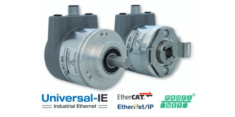 Universal Industrial Ethernet Encoder with PROFINET, EtherCAT and EtherNet/IP