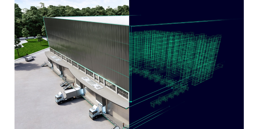 Maximum transparency: Siemens shows the holistic digital twin of a logistics center
