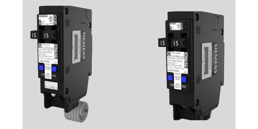 Siemens' New Twin Arc Fault and Plug on Neutral Breakers