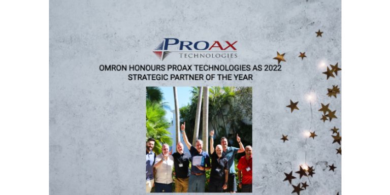 Omron Honours Proax Technologies as 2022 Strategic Partner of the year