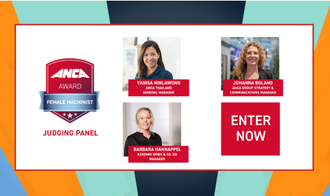 ANCA Launches Inaugural Female Machinist Award, Celebrating Women's Achievements in The Tool and Cutter Grinding Industry