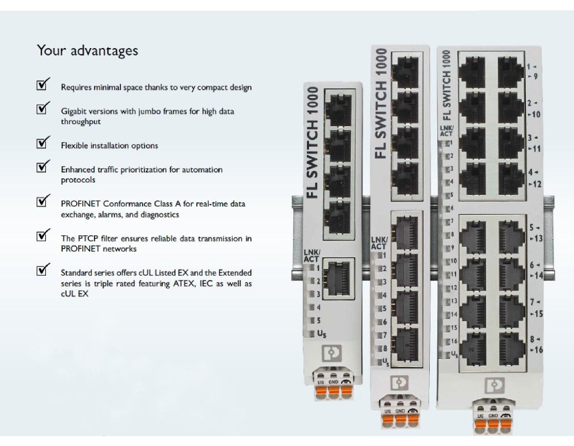 Phoenix Contact Gigabit Ethernet Switches