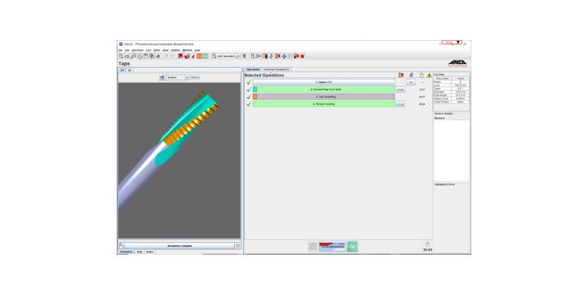 ANCA TapX: A Customized Grinding Solution for Tap Manufacture