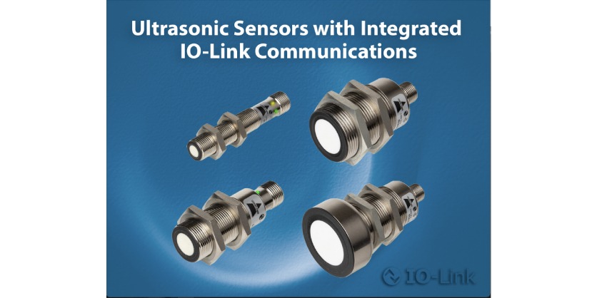 Ultrasonic Sensors with Integrated IO-Link Communications from Carlo Gavazzi