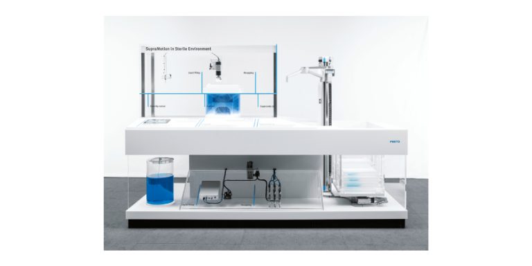SupraMotion – Festo Offering Solutions for Contactless Handling and Weighing of Samples in Clean Environments