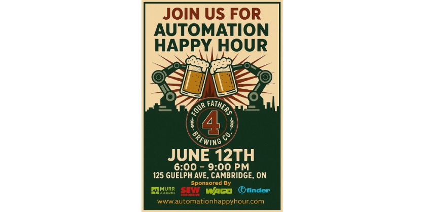 New Community Event “Automation Happy Hour” Launches June 12 to Bring Together Canada’s Industrial Innovators – One Beer at a Time