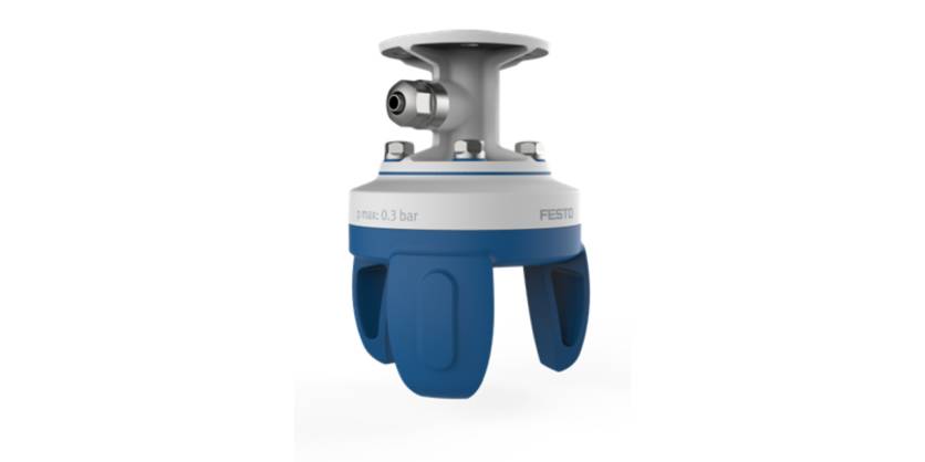 Festo’s New Hygienic Adaptive Gripper Revolutionizes Workflows in Food, Pharma, Cosmetic Industries.